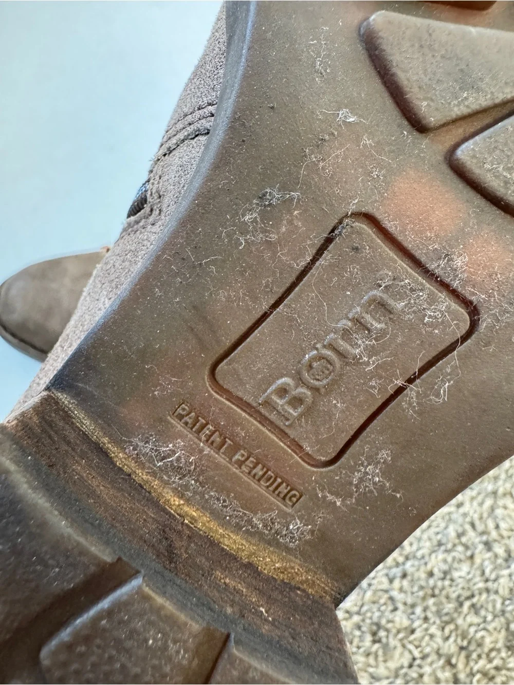 Born Brown Leather Distressed Ankle Boots Womens 8 Boho Fall Chunky Lug Casual